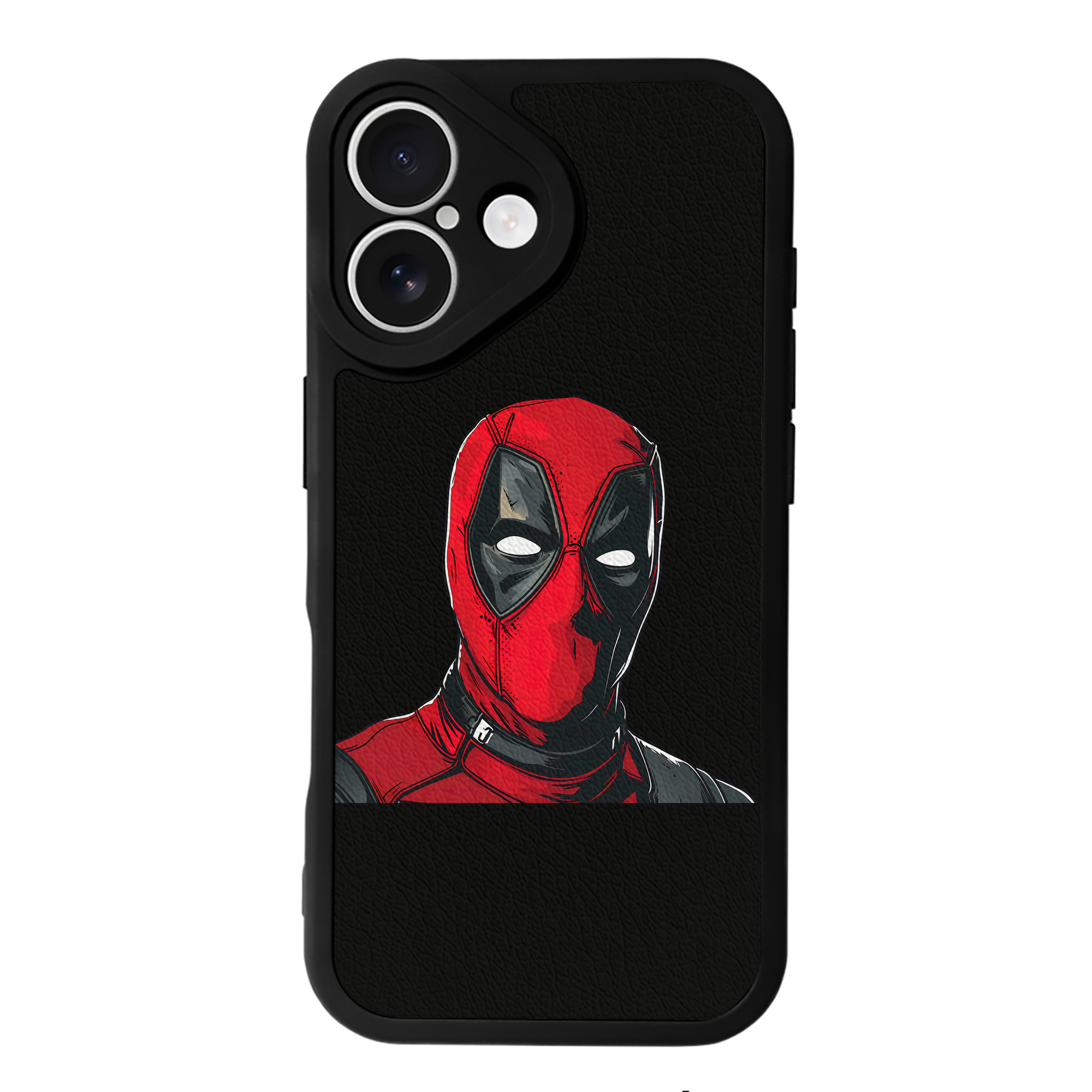 （画像用） Deadpool デッドプール 【iPhone 16シリーズ対応】シリコンスマホケース（レザー調） 材質：シリコン
